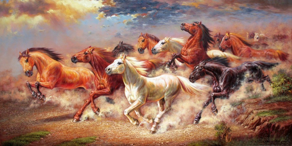 Tại sao tranh ngựa phi nước đại được ưa chuộng?